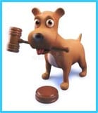 Dog with hammer Dog with auction hammer | 1 Dog At a Time Rescue UK | Dedicated To Rescuing and Rehoming Romanian Street Dogs