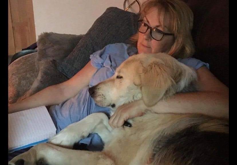 Sally with Zeus her Romanian rescue dog Sally and Zeus | 1 Dog At a Time Rescue UK | Dedicated To Rescuing and Rehoming Romanian Street Dogs