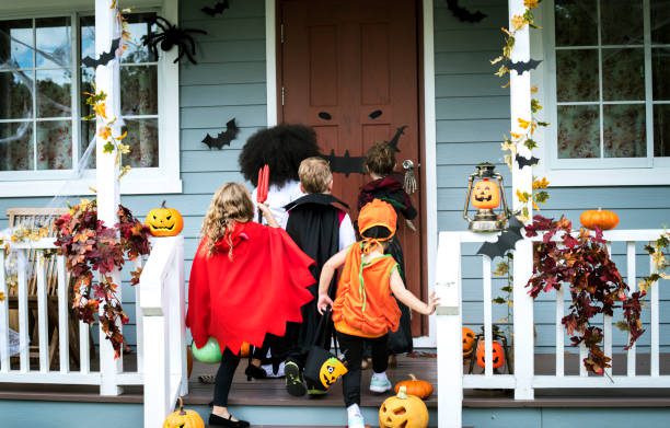 Young kids trick or treating | 1 Dog At a Time Rescue UK | Dedicated To Rescuing and Rehoming Romanian Street Dogs