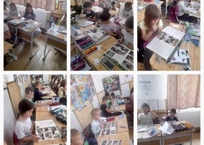 Romanian class having a lesson about dog rescue | 1 Dog At A Time Rescue